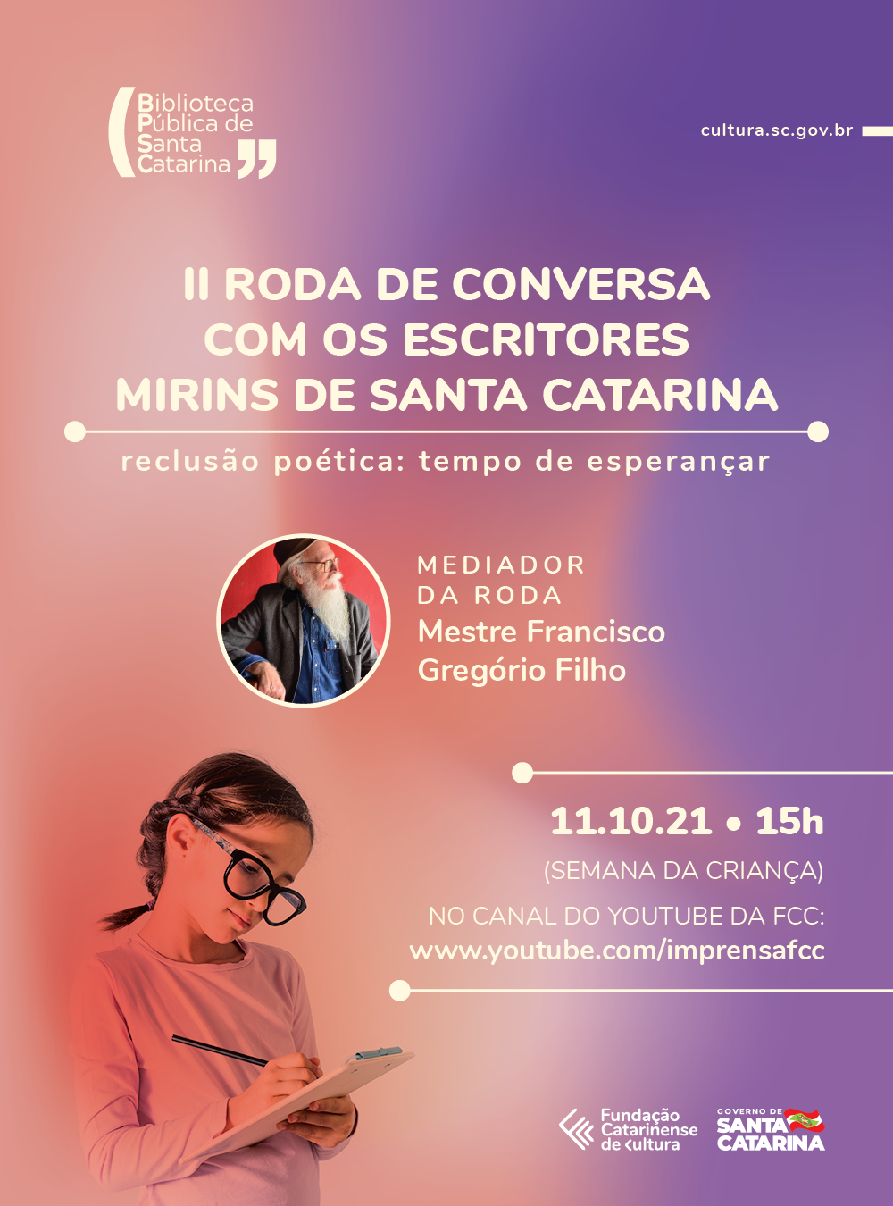 convite roda conversa escritores mirins